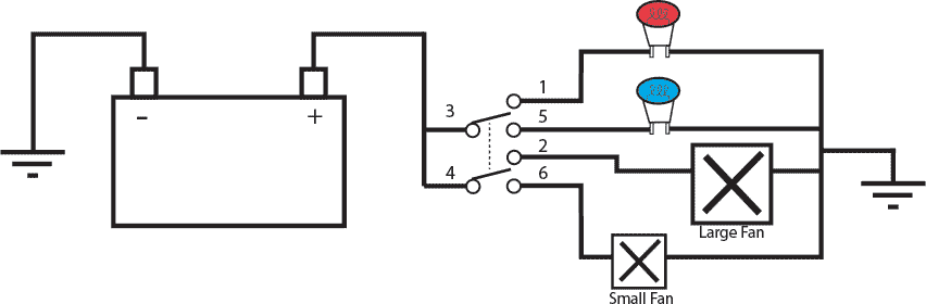 DPDT Switch Wiring Diagram